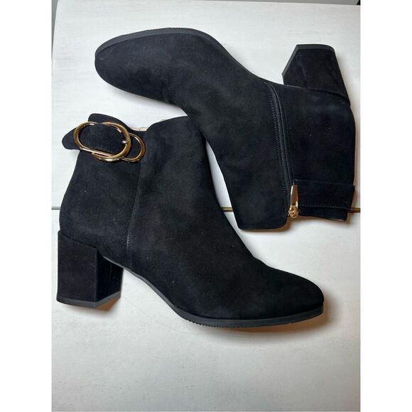 Ron White Women's Black Jozie Ankle Bootie Weatherproof Italian Boots Size 40 NW - Picture 6 of 10